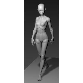 3D BJD - Ball Jointed Doll model